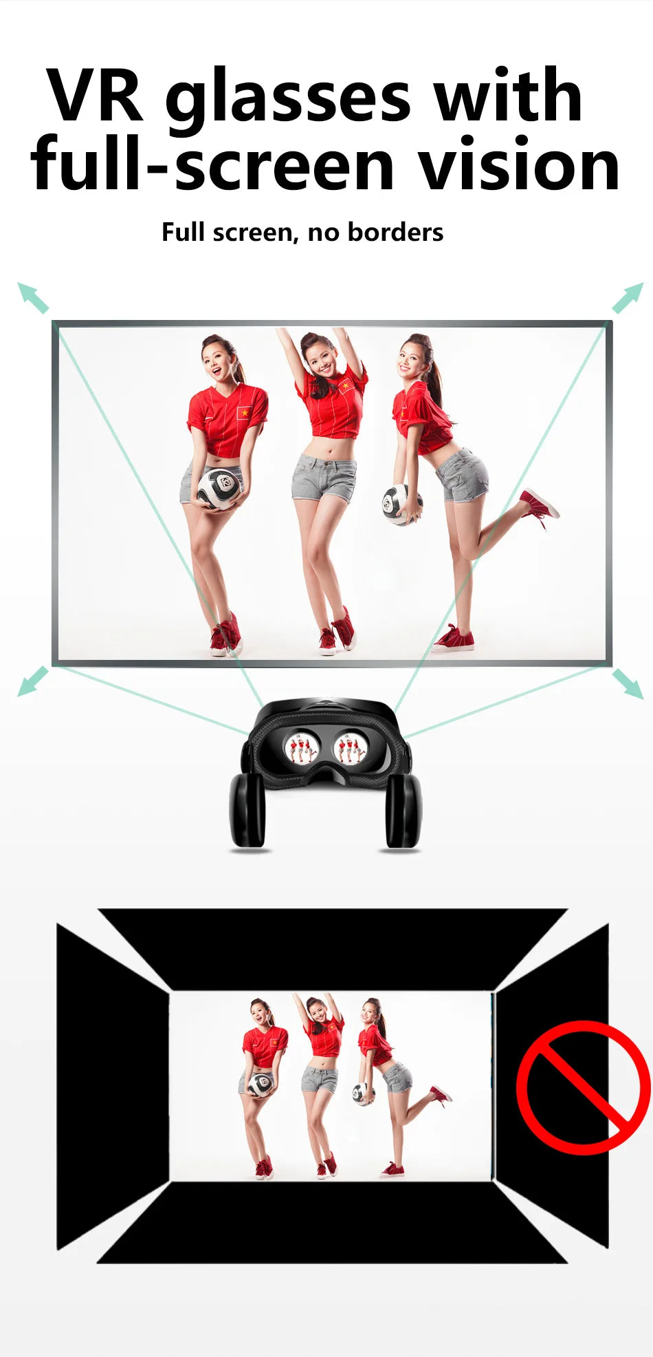 3D Virtual Reality VR Glasses For iPhone Android Smartphone Cell Mobile Phone Helmet Headset Wirth Real Lenses Goggles Devices