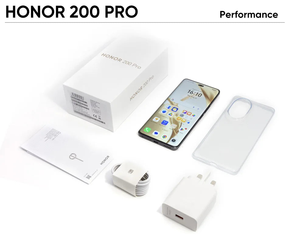 Honor 200 Pro 5G SmartPhone Global Version Snapdragon 8 Gen 3 6.78" 120Hz Screen 5200mAh Battery 100W Fast Charge Cell Phone NFC