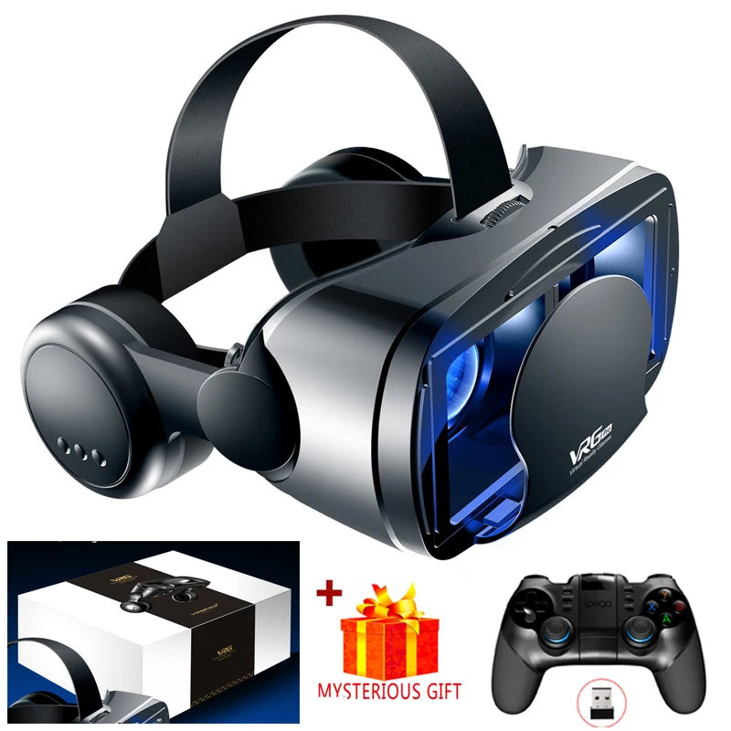 3D Virtual Reality VR Glasses For iPhone Android Smartphone Cell Mobile Phone Helmet Headset Wirth Real Lenses Goggles Devices