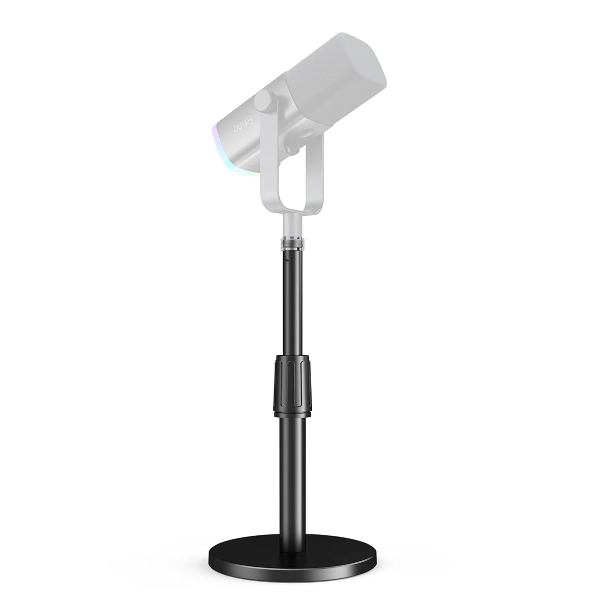 FIFINE BS1 Heavy Duty Metal Microphone Stand, Adjustable Table Mic Stand with 5/8" to 3/8" Adapter & Non-Slip Base for Recording