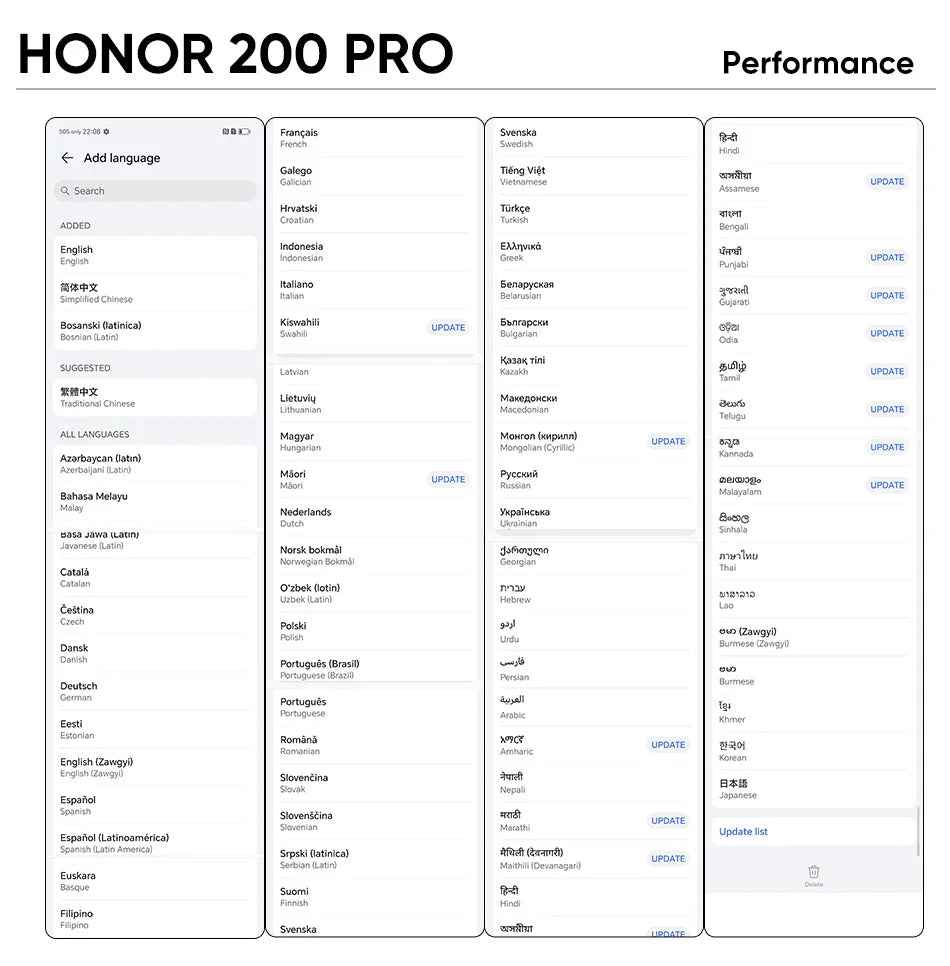 Honor 200 Pro 5G SmartPhone Global Version Snapdragon 8 Gen 3 6.78" 120Hz Screen 5200mAh Battery 100W Fast Charge Cell Phone NFC