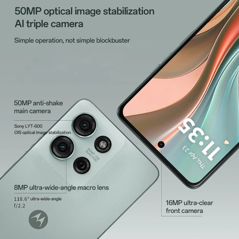 Motorola Moto G75 5G Global ROM Smartphone Snapdragon6 Gen3 5000mAh 6.8" 120Hz  50MP Camera