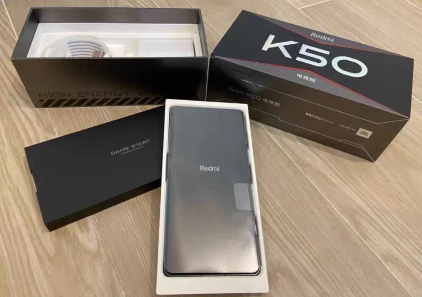 Global rom 5G Xiaomi Redmi k50 Gaming 256G Smartphone Cellphone Side fingerprint facial recognition Snapdragon 8Gen1 120W QC3