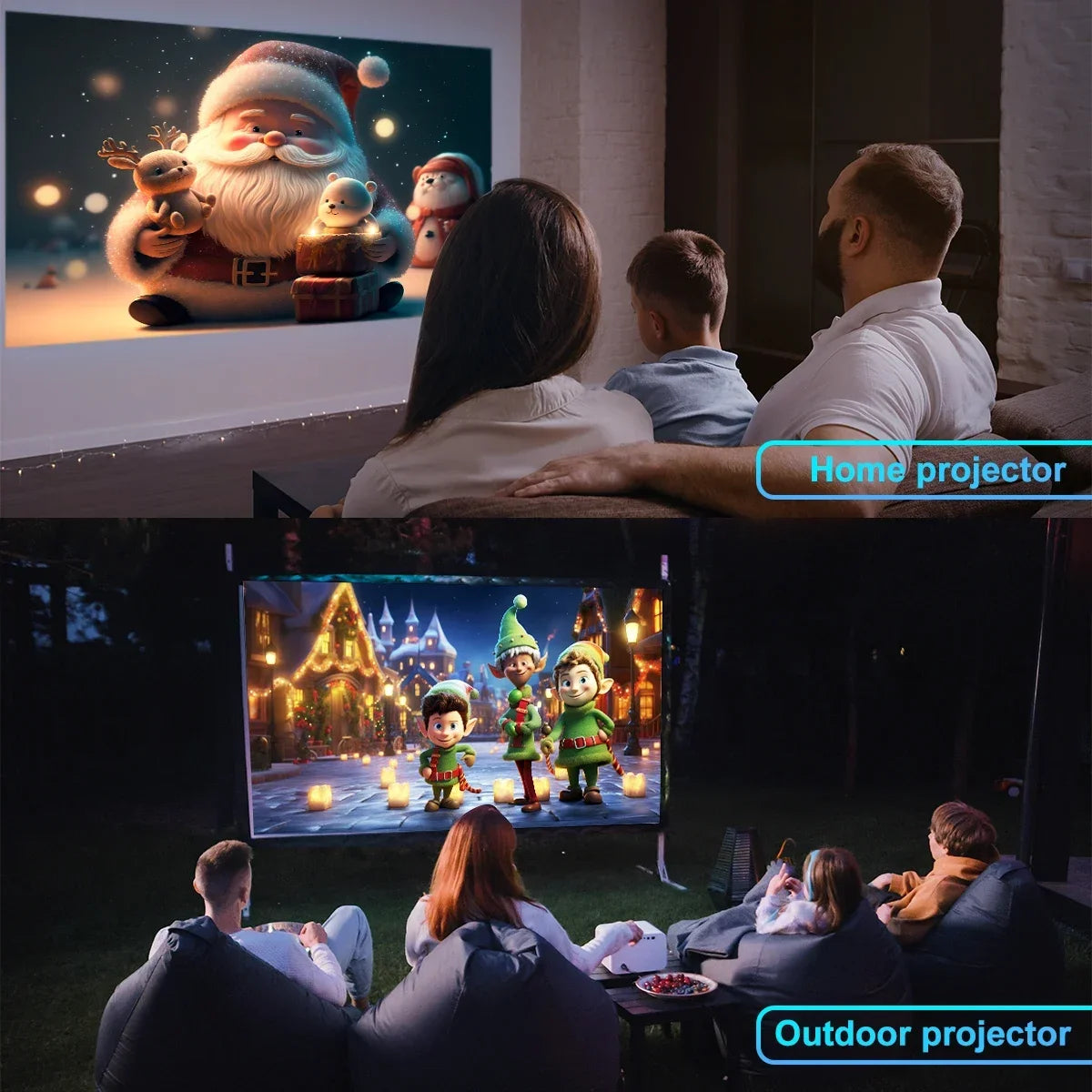 HY320mini Projector Android 11 390ANSI HD 4K Native 1080P Dual Wifi6 BT5.0 Cinema level Portable Projetor HY300 Upgrated